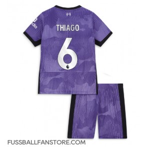 Liverpool Thiago Alcantara #6 Replik 3rd trikot Kinder 2023-24 Kurzarm (+ Kurze Hosen)